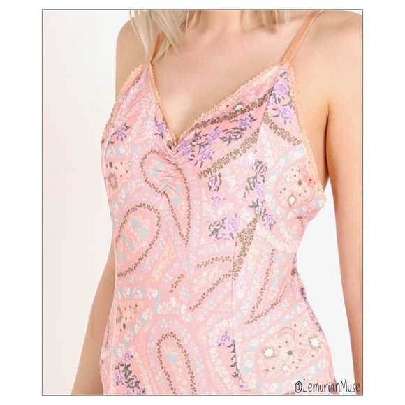 NWT Spell & The Gypsy City Lights Bodysuit Peach Size Large - Picture 5 of 9
